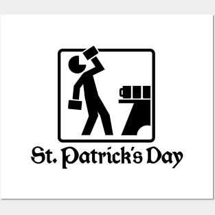 St. Patrick's Day 1 (black) Posters and Art